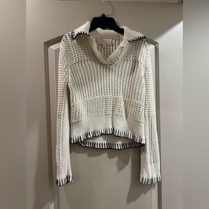 Elegant Cream Cowl Neck Sweater